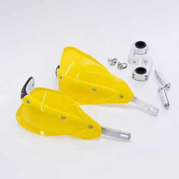 Защита рук для питбайка и эндуро мотоцикла 22-28 мм Желтая